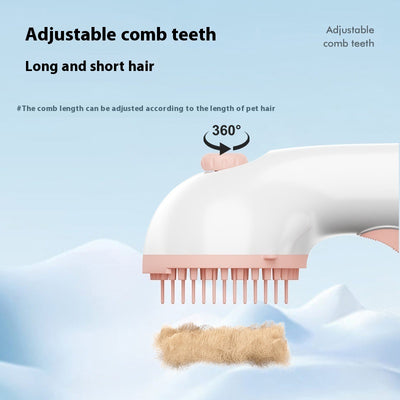 3 In 1 Pet Steam Brush Pet Cleaning Adjustable Comb