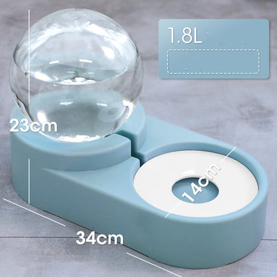 Bubble Ball Pet Dog Bowls Fountain Cat Food Automatic Feeder