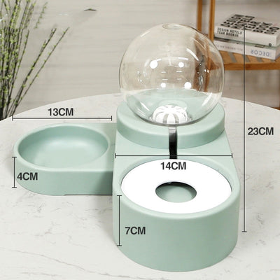 Bubble Ball Pet Dog Bowls Fountain Cat Food Automatic Feeder