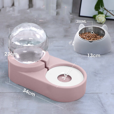 Bubble Ball Pet Dog Bowls Fountain Cat Food Automatic Feeder