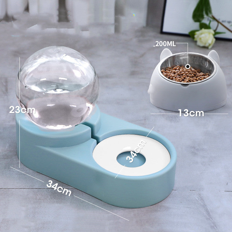 Bubble Ball Pet Dog Bowls Fountain Cat Food Automatic Feeder