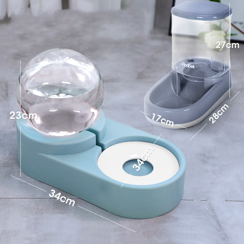 Bubble Ball Pet Dog Bowls Fountain Cat Food Automatic Feeder