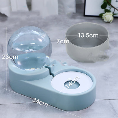 Bubble Ball Pet Dog Bowls Fountain Cat Food Automatic Feeder