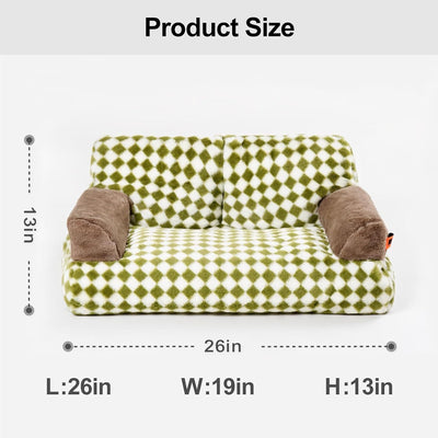 Fluffy Cat Couch  Washable Pet Couch Bed For Cats And Small Dogs