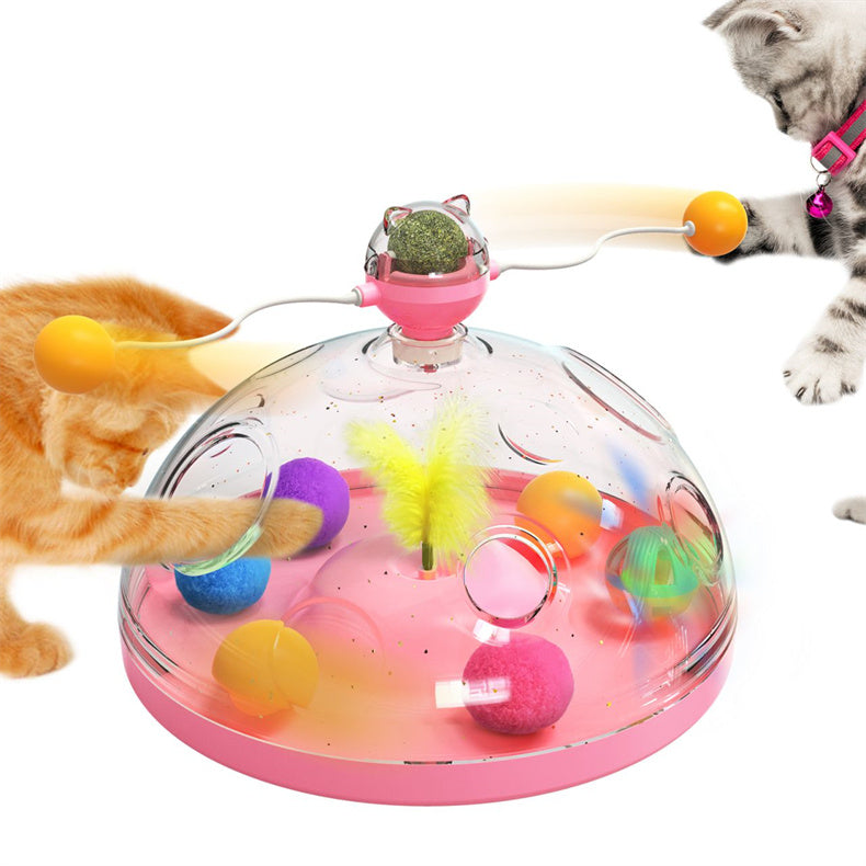 Moulin à vent Meows - Jouets amusants pour chats - Jouets éducatifs multifonctionnels et interactifs pour animaux de compagnie