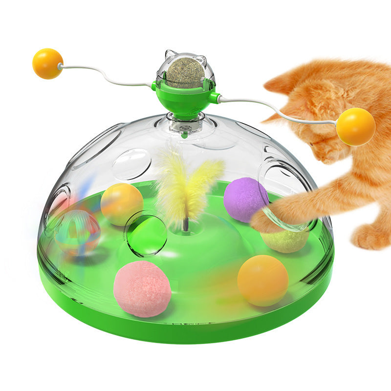 Moulin à vent Meows - Jouets amusants pour chats - Jouets éducatifs multifonctionnels et interactifs pour animaux de compagnie