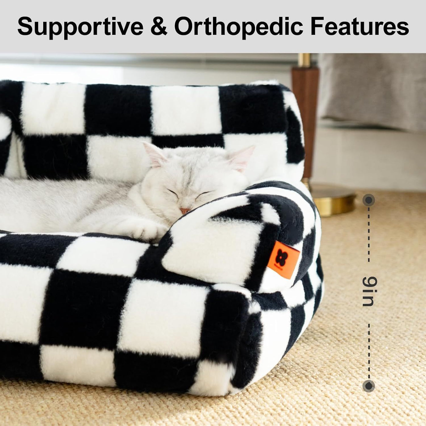 Fluffy Cat Couch  Washable Pet Couch Bed For Cats And Small Dogs