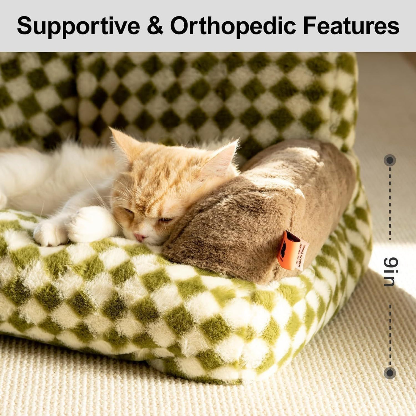 Fluffy Cat Couch  Washable Pet Couch Bed For Cats And Small Dogs