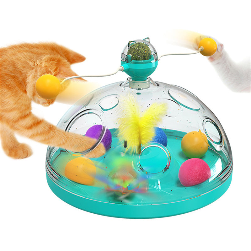 Meows Windmill Funny Cat Toys Interactive Multifunctional Pet Educational Toys