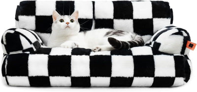 Fluffy Cat Couch  Washable Pet Couch Bed For Cats And Small Dogs